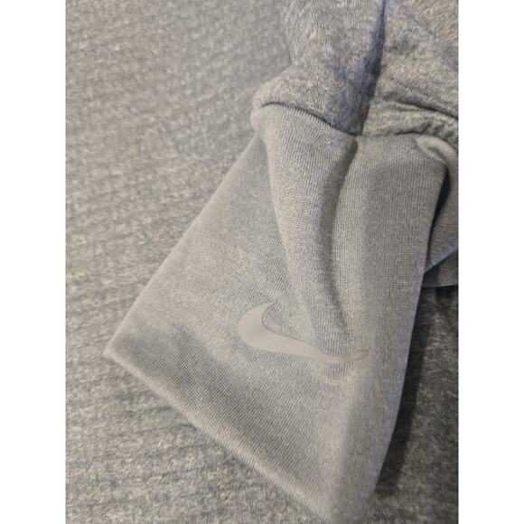 Nike Dri-fit Womens Sweatshirt Hoodie Sz XL Gray Black Rib Back Logo Workout - Picture 4 of 7